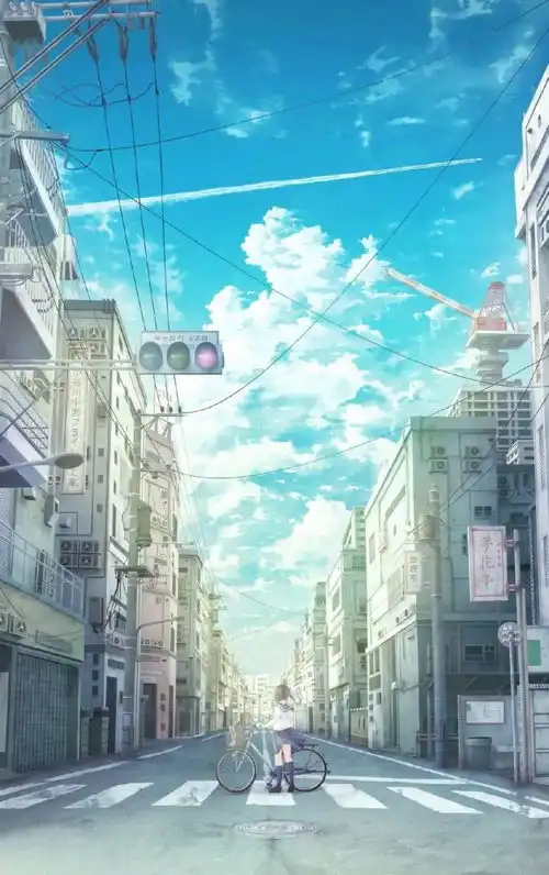 场景插画殿堂级动画电影质感的场景氛围动漫女生壁纸
