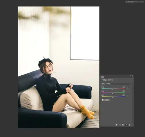 photoshop调出室内人像照片时尚韩式大片效果

