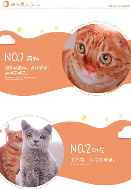创意仿真猫咪抱枕毛绒抱枕猫枕靠垫学生儿童女生日情人节礼物礼品