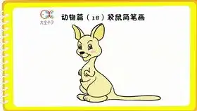 简笔画里的冷知识袋鼠,看似蠢萌,实则凶猛的格斗战士
