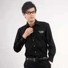 春装新品女长袖韩版女衬衣修身黑色个性衬衫英伦风格情侣衬衫