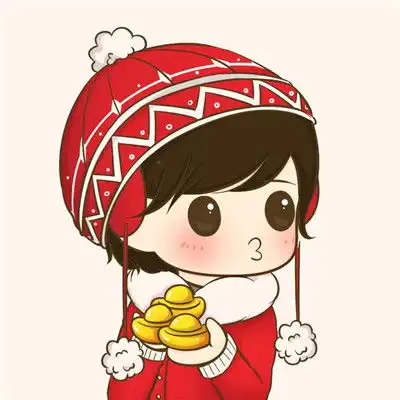 适合新年卡通头像女生
