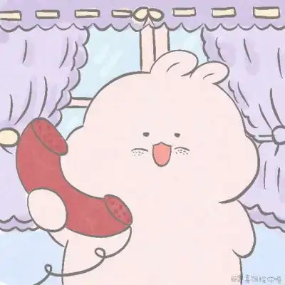可爱小熊小兔情侣头像
