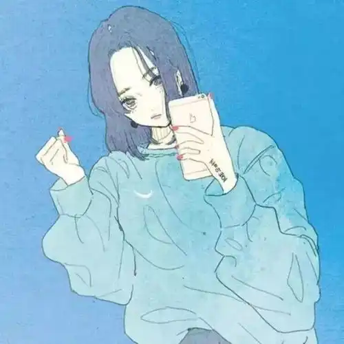 动漫头像嘴上三分心里十分

