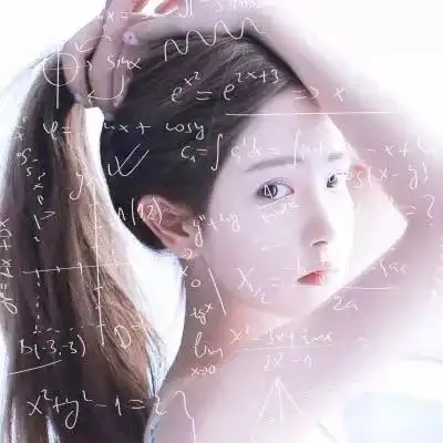 数学公式女生头像从来风花雪月动人
