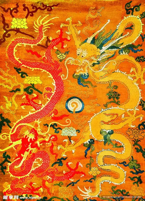 双龙戏珠摄影图
