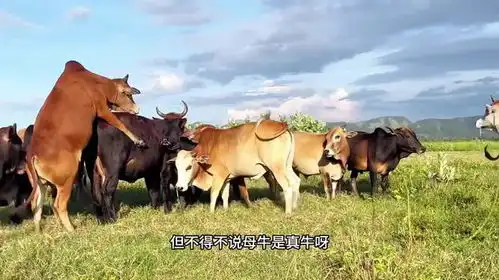 一群公牛轮流欺负一头母牛,太残暴了吧,但不得不说母牛是真牛