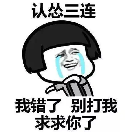 认怂表情包大哥我错了
