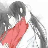 深情动漫古风情人头像
