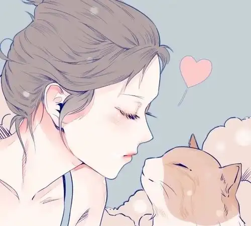 绘画人物板绘,画风独特的卡通情侣头像
