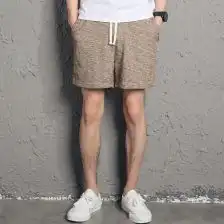 ggmfmf夏季男士短裤韩版修身情侣短裤潮纯棉男女沙滩裤中裤三分裤