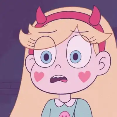 星蝶公主少女心可爱动漫头像
