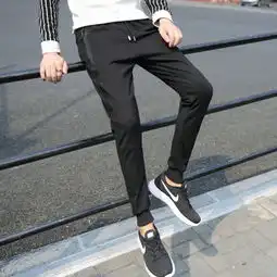2018男士裤子休闲裤秋季韩版潮流网红九分裤男修身小脚宽松