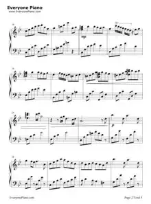 更替的四季魔女宅急便主题曲宫崎骏动画五线谱预览eop在线乐谱架