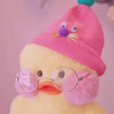 小黄鸭图片头像可爱最近很火的网红小黄鸭头像
