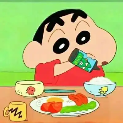 蜡笔小新吃货图片蜡笔小新吃零食吃面表情包图片
