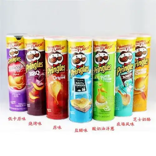 美国进口食品批发pringles品客薯片181g14盒
