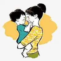 亲子头像一对2张母子微信头像图片大全
