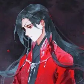 红衣长发古装男子
