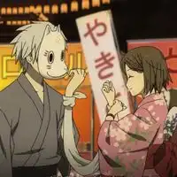 求萤火之森情侣头像
