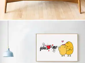 北欧ins卡通情侣小黄鸭电表箱装饰画图片下载电表箱装饰画大全电表箱照片墙编号18670419
