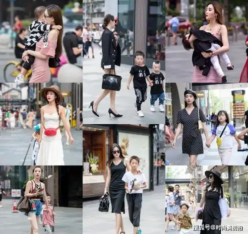 街拍美女小姐姐,宝妈也有追求时尚的权利,这样穿让你美翻天