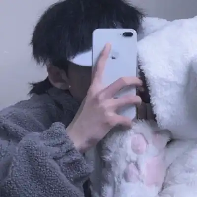 奶酪可爱真人小清新情侣头像
