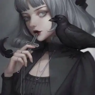 超好看黑暗系女生头像黑化动漫头像女生图片大全
