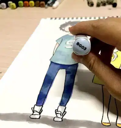 可爱小情侣超详细马克笔绘画教程