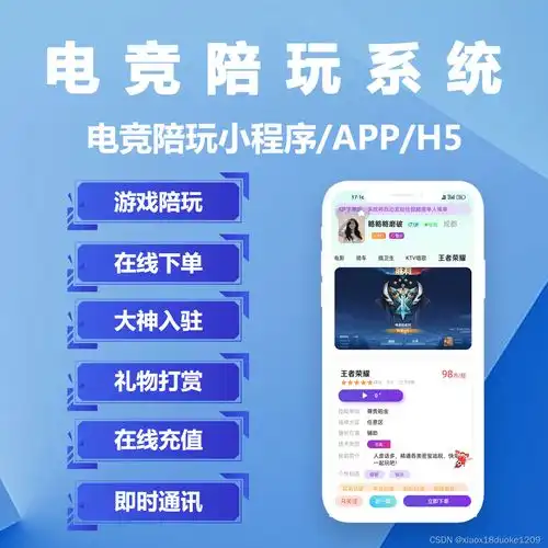 陪玩系统开发成品系统app小程序公众号游戏陪玩系统开发陪玩app开发陪玩平台源码

