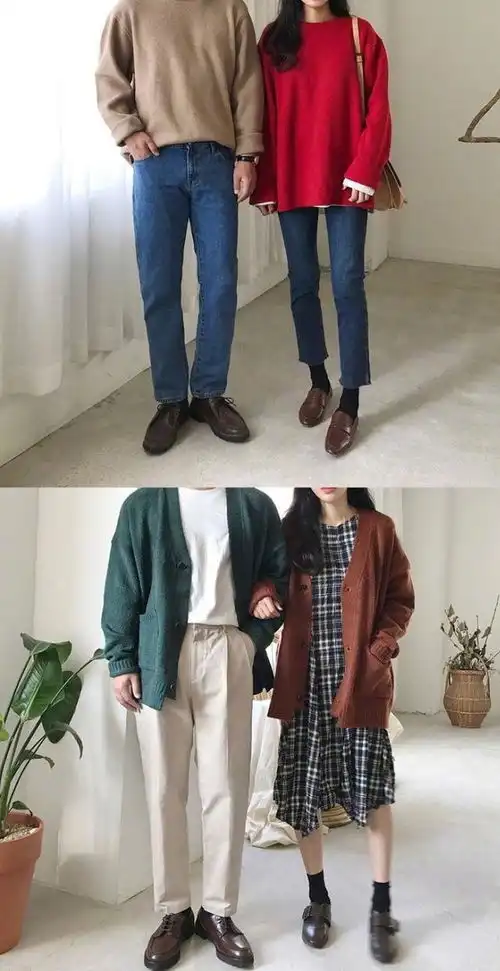 27款简约情侣穿搭,圣诞约会和男友衬好一套闪瞎旁人
