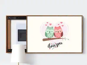 北欧ins卡通情侣小鸟爱心清新表箱装饰画图片下载电表箱装饰画大全电表箱照片墙编号18656977